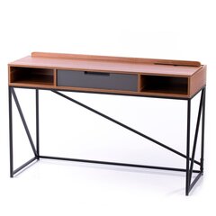 Письменный стол Homede Odel, коричневый/черный цена и информация | Компьютерные, письменные столы | pigu.lt