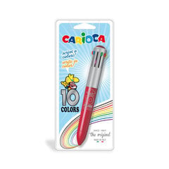 Daugiaspalvis tušinukas Carioca Maxi, 10 spalvų blisteryje kaina ir informacija | Kanceliarinės prekės | pigu.lt