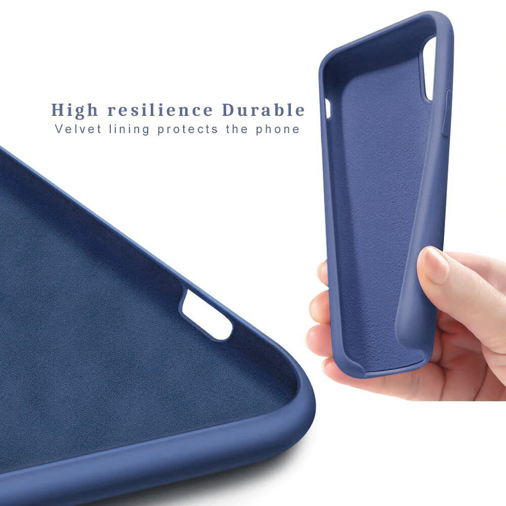 Forcell Silicone Case skirtas Iphone XS max, juodas kaina ir informacija | Telefono dėklai | pigu.lt