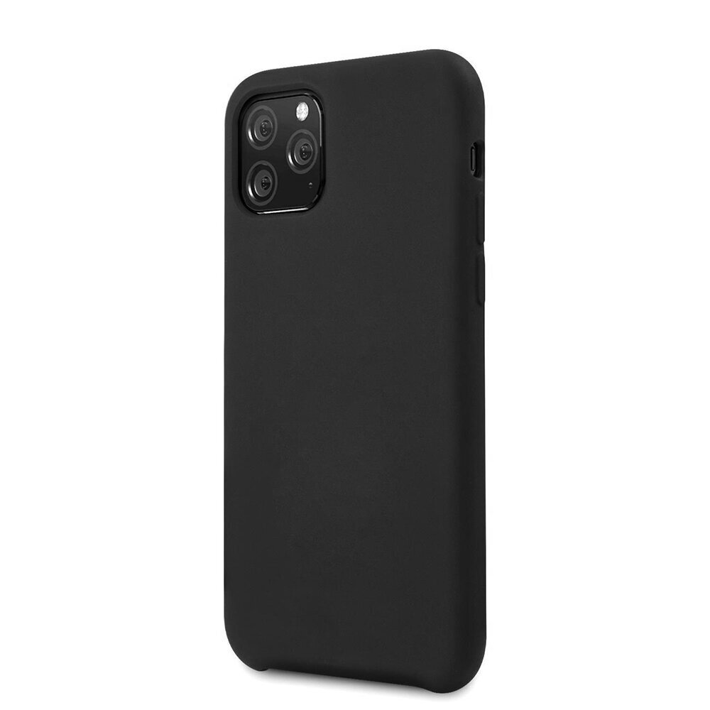 Forcell Silicone Case skirtas Iphone XS max, juodas kaina ir informacija | Telefono dėklai | pigu.lt