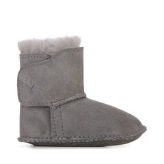 Ботинки детские EMU Australia babybootie charcoal, серые цена и информация | Детские зимние сапожки | pigu.lt