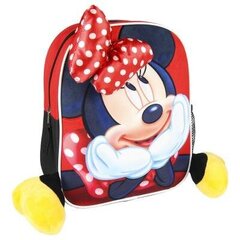 Kuprinė mergaitėms Cerda Disney Minnie 3D/Pelytė Minė, raudona kaina ir informacija | Kuprinės mokyklai, sportiniai maišeliai | pigu.lt