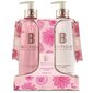 Rankų priežiūros rinkinys Grace Cole Boutique, Cherry Blossom & Peony: skystas rankų muilas 500, ml + rankų ir kūno losjonas, 500 ml цена и информация | Muilai | pigu.lt