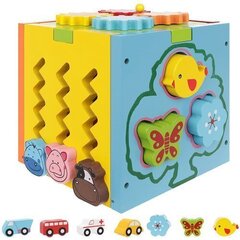 Деревянный куб с пишущими машинками цена и информация | Игрушки для малышей | pigu.lt