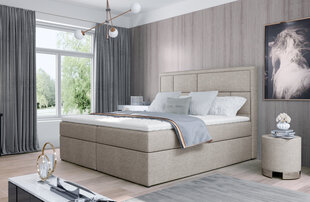 Кровать NORE Meron 01, 160x200 см, светло-коричневая цена и информация | Кровати | pigu.lt