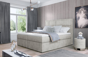 Кровать NORE Meron 02, 160x200 см, бежевая цена и информация | Кровати | pigu.lt