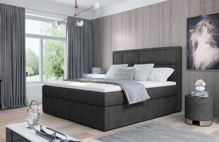 Кровать NORE Meron 06, 160x200 см, темно-серая цена и информация | Кровати | pigu.lt