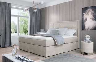 Кровать NORE Meron 23, 160x200 см, бежевая цена и информация | Кровати | pigu.lt