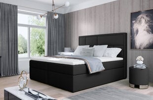 Кровать NORE Meron 26, 160x200 см, черная цена и информация | Кровати | pigu.lt