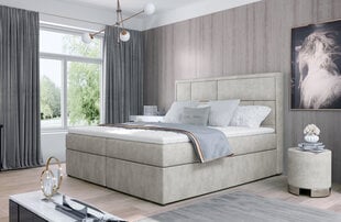 Кровать NORE Meron 02, 180x200 см, бежевая цена и информация | Кровати | pigu.lt