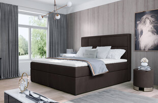 Кровать NORE Meron 11, 180x200 см, темно-коричневая цена и информация | Кровати | pigu.lt