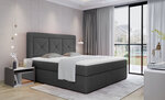 Кровать NORE Idris 09, 160x200 см, серая
