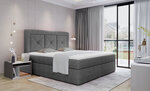 Кровать NORE Idris 21, 160x200 см, серая