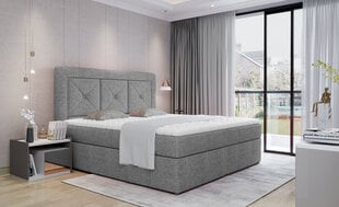 Кровать NORE Idris 26, 160x200 см, серая цена и информация | Кровати | pigu.lt
