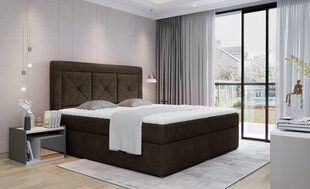 Кровать NORE Idris 04, 180x200 см, темно-коричневая цена и информация | Кровати | pigu.lt