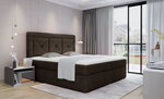 Кровать NORE Idris 04, 180x200 см, темно-коричневая