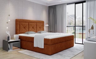 Кровать NORE Idris 05, 180x200 см, коричневая цена и информация | Кровати | pigu.lt