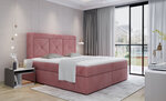 Кровать NORE Idris 17, 180x200 см, розовая