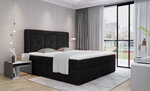 Кровать NORE Idris 19, 180x200 см, черная