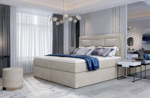 Кровать NORE Vivre 19, 140x200 см, кремовая цена и информация | Кровати | pigu.lt