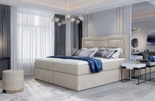 Кровать NORE Vivre 19, 160x200 см, кремовая цена и информация | Кровати | pigu.lt