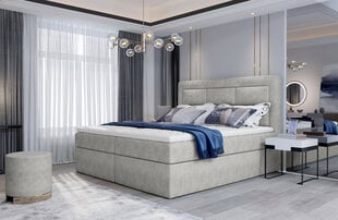 Кровать NORE Vivre 02, 180x200 см, светло-бежевая цена и информация | Кровати | pigu.lt