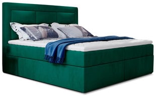 Кровать NORE Vivre 12, 180x200 см, темно-зеленая цена и информация | Кровати | pigu.lt