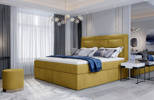 Кровать NORE Vivre 15, 180x200 см, желтая цена и информация | Кровати | pigu.lt