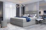 Кровать NORE Vivre 21, 180x200 см, светло-серая