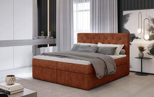 Кровать NORE Loree 03, 140x200 см, красная цена и информация | Кровати | pigu.lt