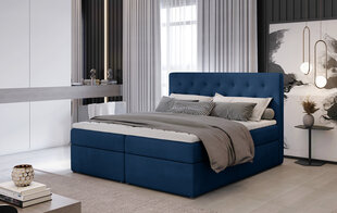 Кровать NORE Loree 10, 140x200 см, синяя цена и информация | Кровати | pigu.lt