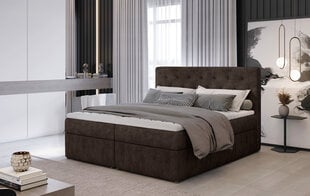 Кровать NORE Loree 02, 180x200 см, темно-коричневая цена и информация | Кровати | pigu.lt