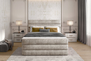 Кровать NORE Cande 01, 140x200 см, песочного цвета цена и информация | Кровати | pigu.lt