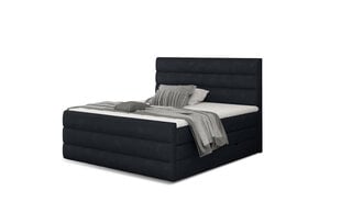 Кровать NORE Cande 03, 140x200 см, черная цена и информация | Кровати | pigu.lt