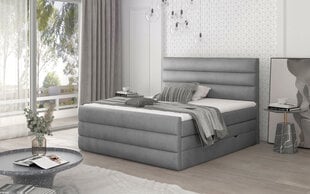 Кровать NORE Cande 04, 140x200 см, светло-серая цена и информация | Кровати | pigu.lt