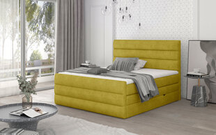 Кровать NORE Cande 08, 140x200 см, желтая цена и информация | Кровати | pigu.lt