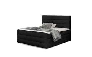 Кровать NORE Cande 10, 140x200 см, черная цена и информация | Кровати | pigu.lt
