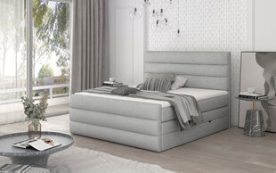 Кровать NORE Cande 11, 140x200 см, светло-серая цена и информация | Кровати | pigu.lt