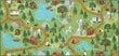 AW Rugs vaikiškas kilimas Hiking 95x200 cm kaina ir informacija | Kilimai | pigu.lt