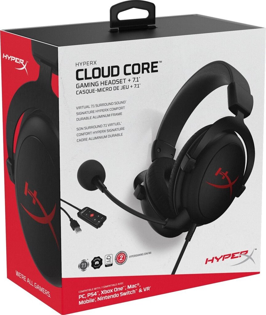 HyperX HX-HSCC-2-BK/WW цена и информация | Ausinės | pigu.lt