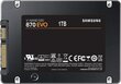 SSD|SAMSUNG|870 EVO|1TB|SATA|SATA 3.0|MLC|Write speed 530 MBytes/sec|Read speed 560 MBytes/sec|2,5"|MTBF 1500000 hours|MZ-77E1T0B/EU kaina ir informacija | Vidiniai kietieji diskai (HDD, SSD, Hybrid) | pigu.lt