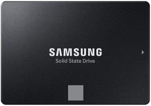 SSD|SAMSUNG|870 EVO|1TB|SATA|SATA 3.0|MLC|Write speed 530 MBytes/sec|Read speed 560 MBytes/sec|2,5"|MTBF 1500000 hours|MZ-77E1T0B/EU kaina ir informacija | Samsung Kompiuterių komponentai | pigu.lt