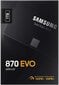 SSD|SAMSUNG|870 EVO|1TB|SATA|SATA 3.0|MLC|Write speed 530 MBytes/sec|Read speed 560 MBytes/sec|2,5"|MTBF 1500000 hours|MZ-77E1T0B/EU kaina ir informacija | Vidiniai kietieji diskai (HDD, SSD, Hybrid) | pigu.lt