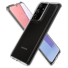 Dėklas Spigen skirtas Samsung Galaxy S21 Ultra 5G, skaidri kaina ir informacija | Telefono dėklai | pigu.lt