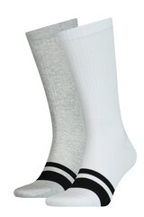 Носки Puma Seasonal Logo Sock 2-Pack White/Grey цена и информация | Мужские носки | pigu.lt