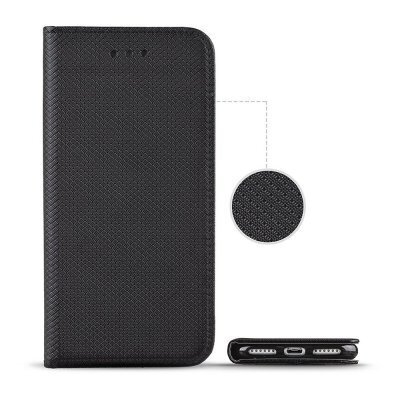 Hallo Smart Magnet Book Case Knygų telefono dėklas Samsung A715 Galaxy A71 Juoda kaina ir informacija | Telefono dėklai | pigu.lt