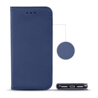 Hallo Smart Magnet Book Case Knygų telefono dėklas Samsung Galaxy A21 Mėlyna kaina ir informacija | Telefono dėklai | pigu.lt