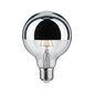 LED Globe 95 6.5W E27 veidrodinis sidabras šiltas baltas Dimmable kaina ir informacija | Elektros lemputės | pigu.lt
