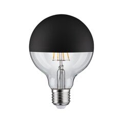 LED Globe 95 6.5W E27 veidrodinis juodas matinis šiltas baltas Dimmable kaina ir informacija | Elektros lemputės | pigu.lt