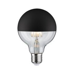 LED Globe 95 6.5W E27 veidrodinis juodas matinis šiltas baltas Dimmable kaina ir informacija | Elektros lemputės | pigu.lt